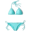 image:imageLuli Fama Womens Cosita Buena Cutting Edge Wavey Ruched TieSide Bikini BottomAqua Marine