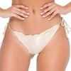 image:imageLuli Fama Womens Cosita Buena Cutting Edge Wavey Ruched TieSide Bikini BottomAzafran