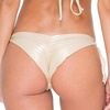 image:imageLuli Fama Womens Cosita Buena Cutting Edge Wavey Ruched TieSide Bikini BottomAzulejo