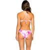 image:imageLuli Fama Womens Cosita Buena Cutting Edge Wavey Ruched TieSide Bikini BottomFuchsia