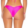 image:imageLuli Fama Womens Cosita Buena Cutting Edge Wavey Ruched TieSide Bikini BottomPoppin Pink