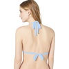 image:imageLuli Fama Womens Solids Cosita Buena Triangle Halter Bikini Top SwimwearCielo