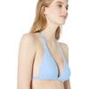 image:imageLuli Fama Womens Solids Cosita Buena Triangle Halter Bikini Top SwimwearCielo