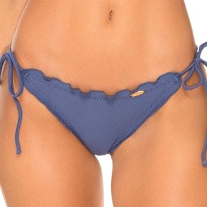 image:imageLuli Fama Womens Cosita Buena Cutting Edge Wavey Ruched TieSide Bikini BottomAzulejo
