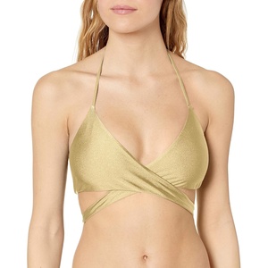 image:imageLuli Fama Womens Cosita Buena Reversible Cross Over Halter Bikini TopWhite