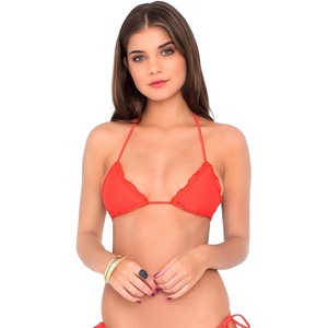image:imageLuli Fama Womens Cosita Buena Wavy Triangle Bikini TopLuli Red