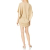 image:imageLuli Fama Womens Solids Cosita Buena South Beach Dress Cover Up SwimwearGold Rush