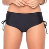 image:imageLuli Fama Womens Cosita Buena Reversible Drawstring High Rise Bikini BottomBlack