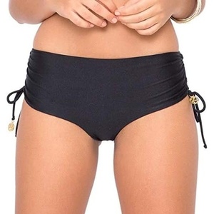 image:imageLuli Fama Womens Cosita Buena Reversible Drawstring High Rise Bikini BottomBlack