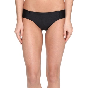 image:imageLuli Fama Womens Cosita Buena Side Tab Seamless Reversible Full Bikini BottomBlack