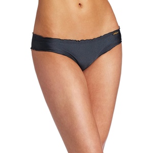 image:imageLuli Fama Womens Cosita Buena Wavy Full RuchedBack Bikini BottomCharcoal