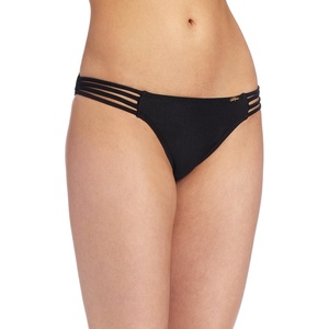 image:imageLuli Fama Womens Cosita Buena Multi Strap Ruched Brazilian Back BottomBlk